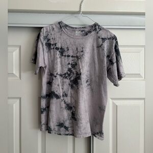 Tie-Dye T-Shirt in Black and Gray - Urban outfitters size S